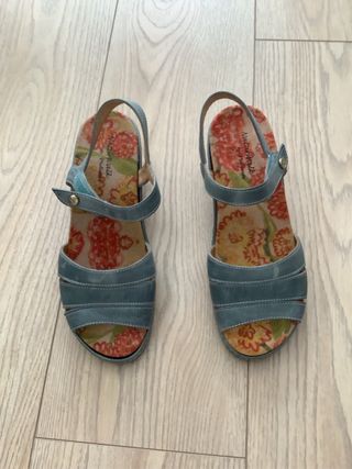 Sandalias PieSanto azul, talla 39