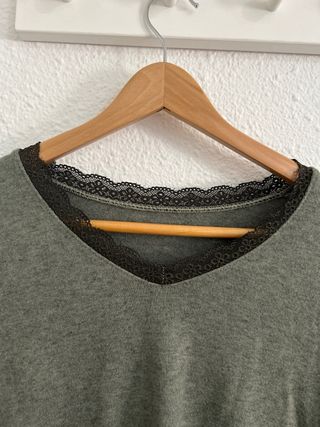 Camisetas manga larga verde oliva
