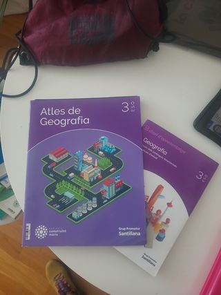 Atles de geografía y diario de aprendizaje.  3 ESO