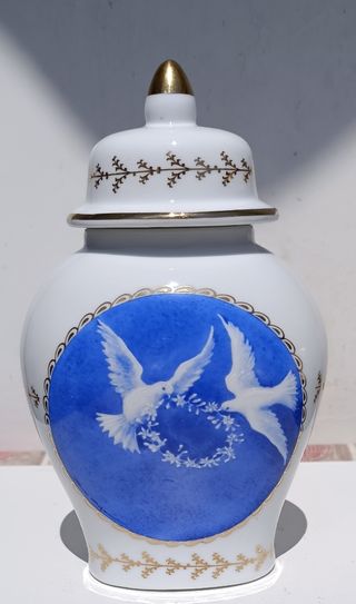 Vaso Porcellana Dipinto a Mano