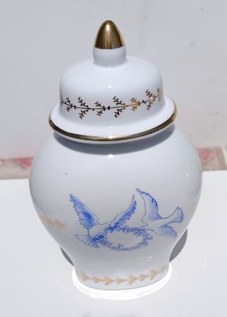 Vaso Porcellana Dipinto a Mano