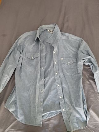 Camisa vaquera azul vintage