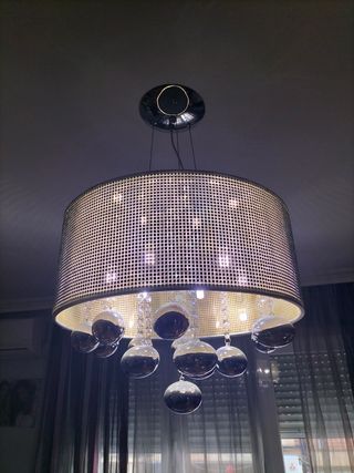 Lámpara colgante cristal moderna