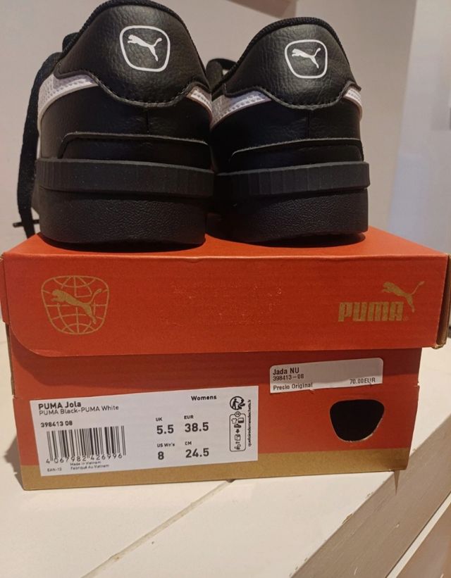 Zapatillas Puma urbanas - Negras y Blancas