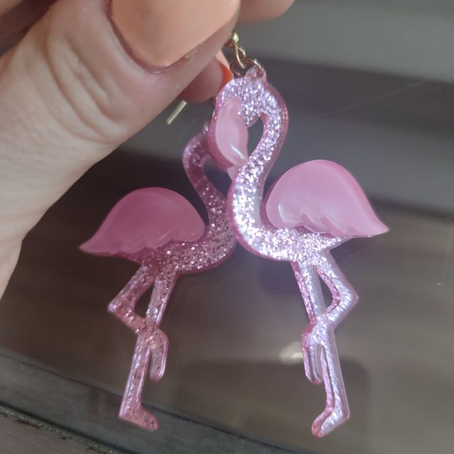 Pendientes flamencos rosa sin estrenar