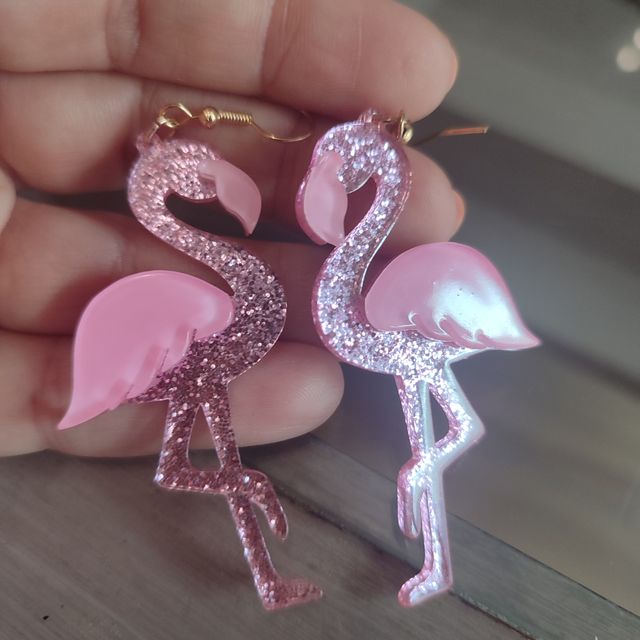 Pendientes flamencos rosa sin estrenar