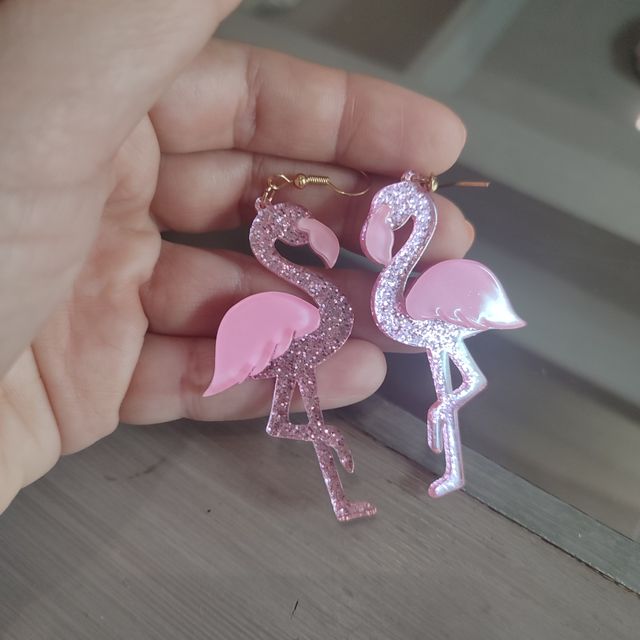 Pendientes flamencos rosa sin estrenar