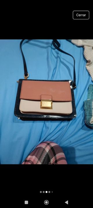 Bolso Bimba y Lola rosa y negro