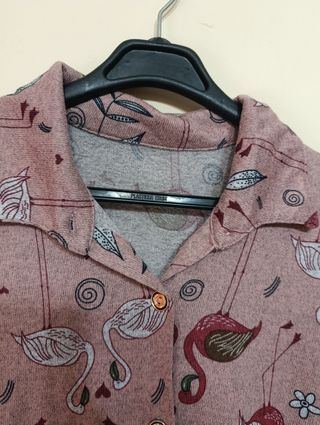 Camisa flamencos rosa
