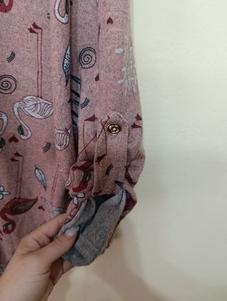 Camisa flamencos rosa