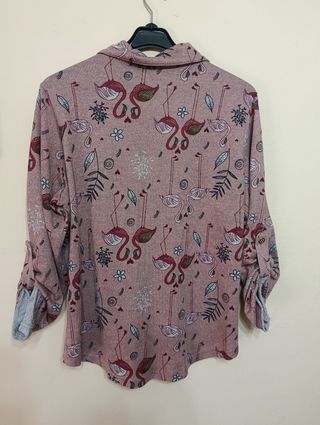 Camisa flamencos rosa