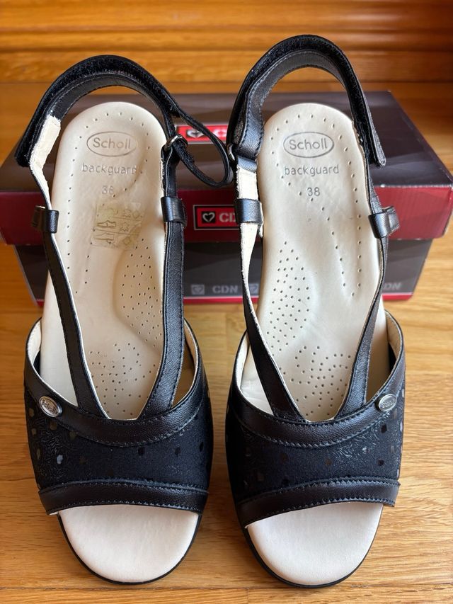 Sandalias Scholl mujer negras