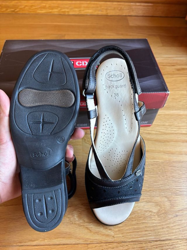 Sandalias Scholl mujer negras