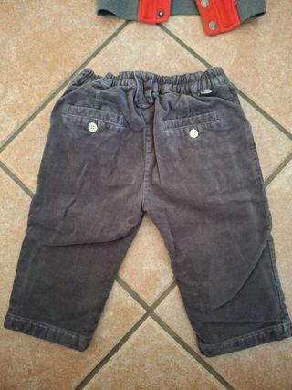 Pantaloni velluto bimbo 6-9 mesi
