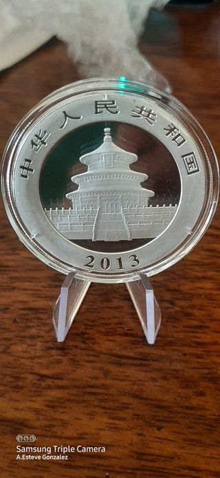 Moneda Panda Plata 10 Yuan