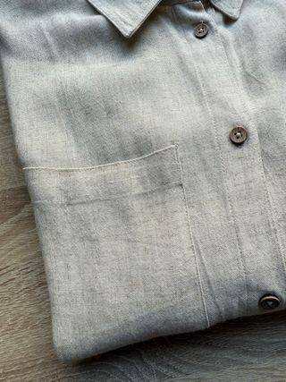 Camisa Lefties lino beige - M