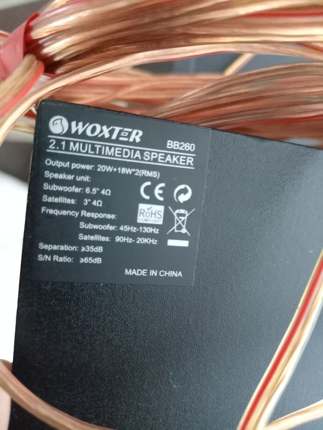 Altavoces Woxter con subwoofer de 6.5"