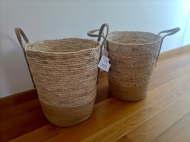 Cestas trenzadas - 2 unidades