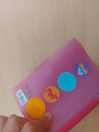 Archivador rosa infantil