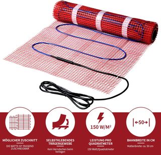 Riscaldamento a pavimento elettrico 150 W/m2 6m2