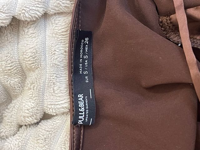 Vestido corto marrón