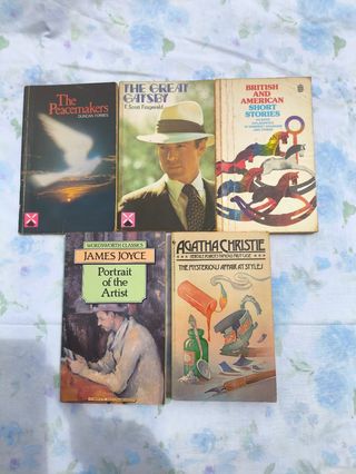 Lote 5 libros en inglés.