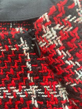 Mini Falda Pull&Bear cuadros rojo-negro