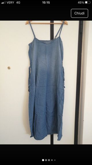 Abito lungo in jeans tg L