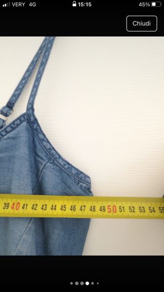 Abito lungo in jeans tg L