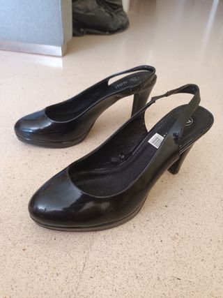 Tacones negros mujer -talla 37