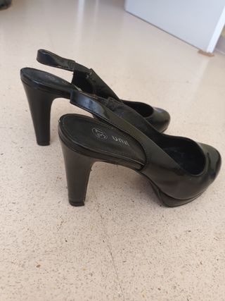 Tacones negros mujer -talla 37