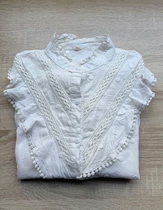 Blusa blanca muselina