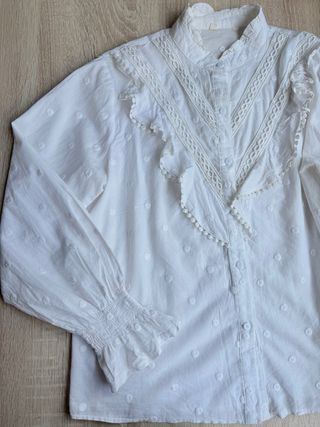 Blusa blanca muselina
