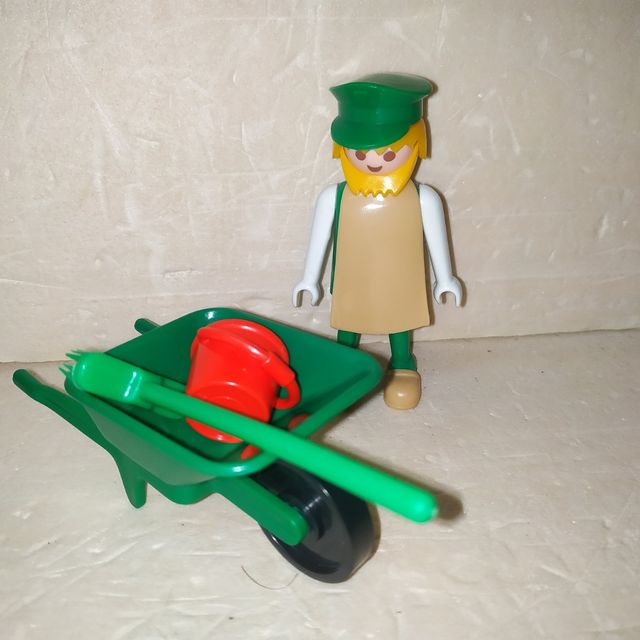 PLAYMOBIL - Animales Zoo Cuidador Rinoceronte 3516