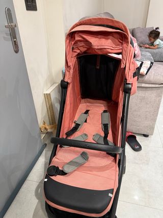 Silla paseo bebé - Plegable rosa