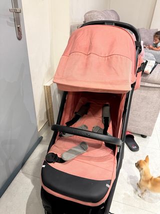 Silla paseo bebé - Plegable rosa