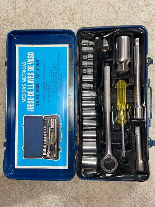 Juego de llaves 1/4" y 3/8" - 21 piezas