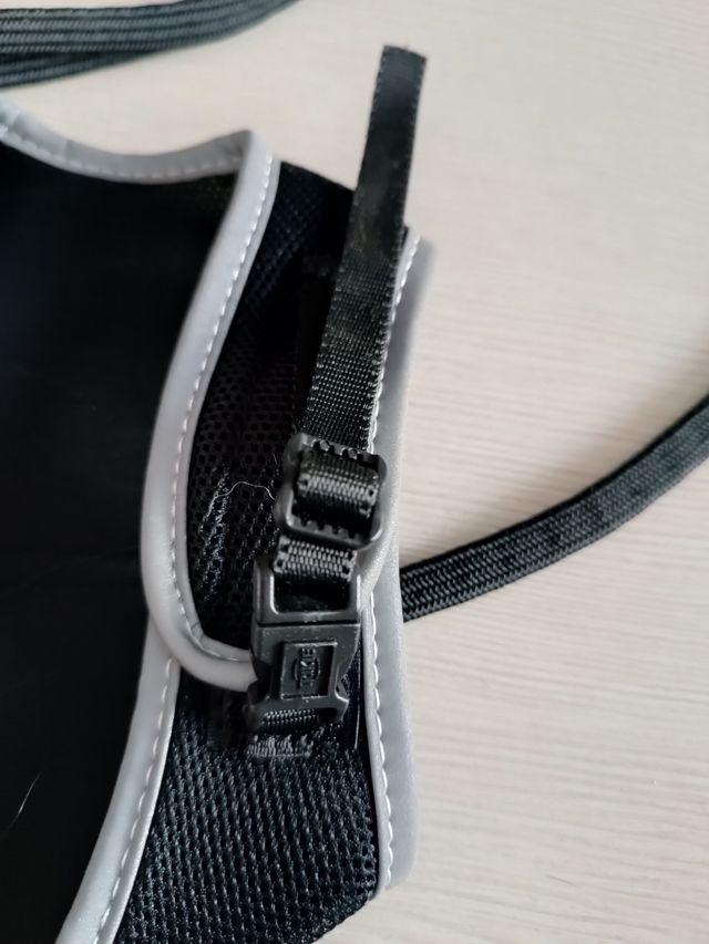 Pettorina e guinzaglio gatto - Nero/Grigio