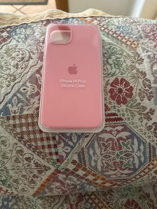 Custodia silicone rosa  simile iPhone 14 Plus