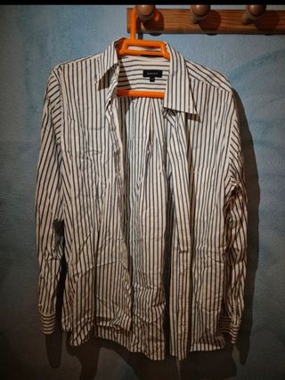 Camisa Gant rayas azul-blanca