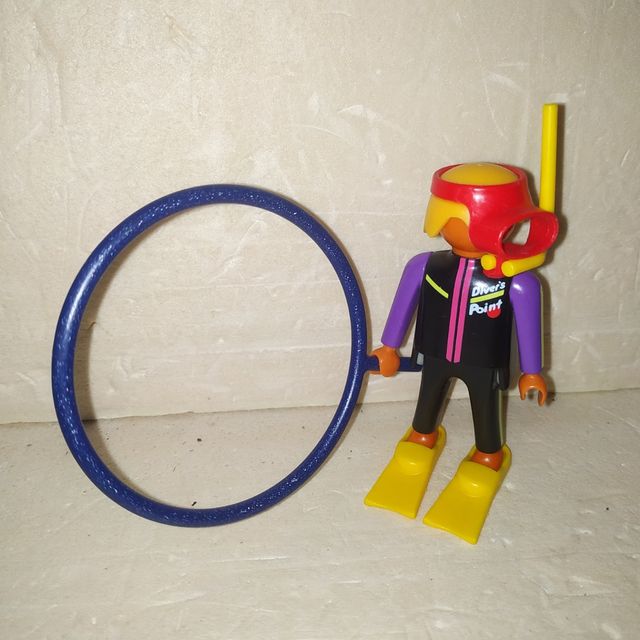PLAYMOBIL - Lote Zoo Buzo Cuidador Delfín 3649