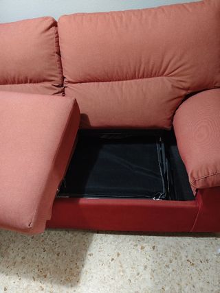 Sofá cama rojo