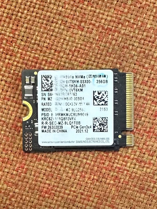 SSD Samsung M.2 NVMe da 256 GB