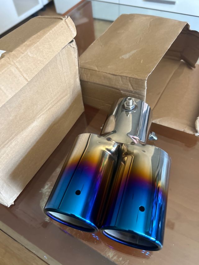 Doble salida escape - acero inoxidable