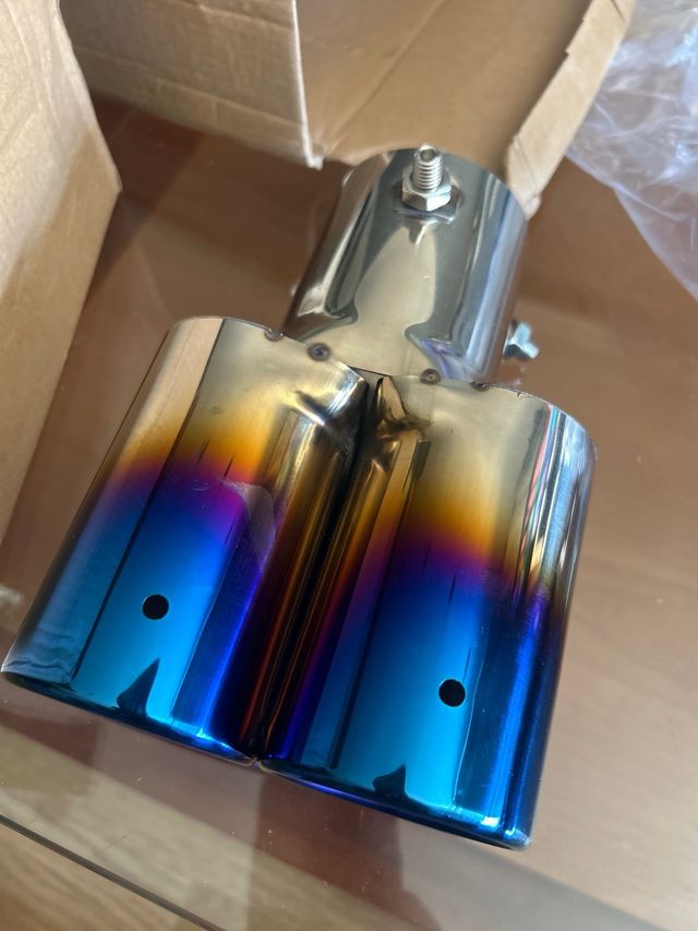 Doble salida escape - acero inoxidable