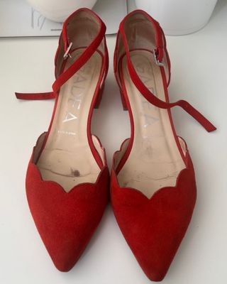 Zapatos GADEA ante rojos