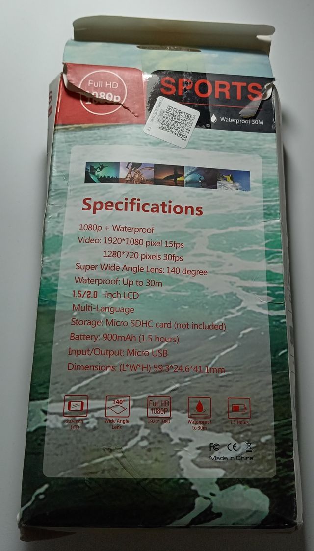 Sports Cam 2.0 Inch Screen (Full Hd - 1080P)