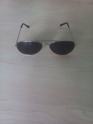 Gafas sol aviador plata