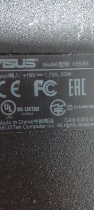 Portátil Asus X553M