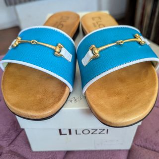 Ciabatte Luciana Lozzi - Turchese 37
